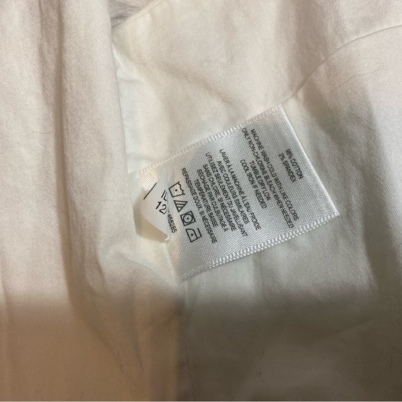 Express Rocky X Barnes On Or Off Shoulder Crop Top Cinched Extra Small White - Picture 4 of 7